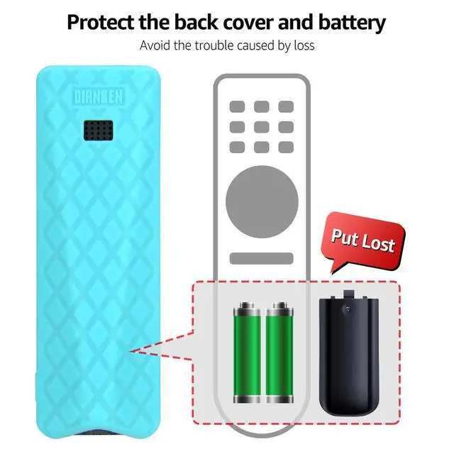 Alt view image 5 of 6 - Silicone Remote Case for Xfinity Comcast XR16 Remote Control Blue | Glow in The Dark Protective Cover for XR16 Remote Anti-Slip Blue Protector