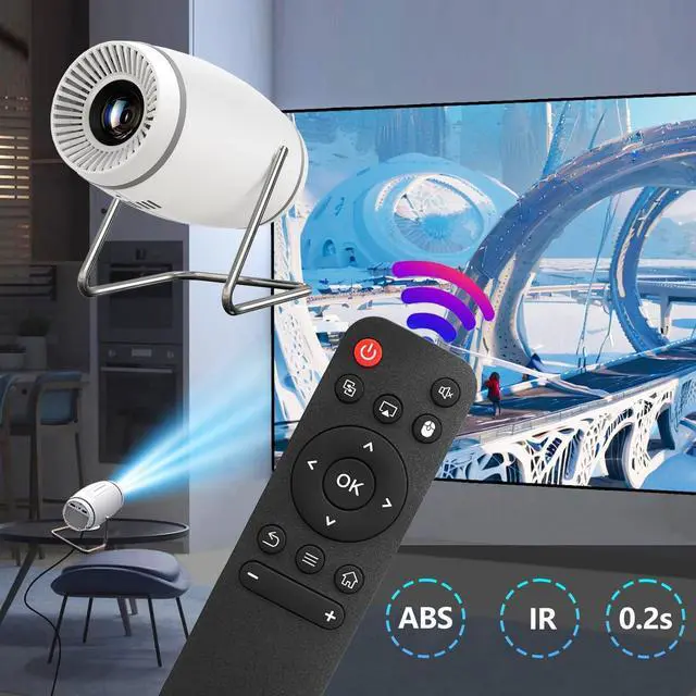 Alt view image 5 of 7 - Replacement Remote Control for FEARWIKY P2 Portable Mini Movie Projector