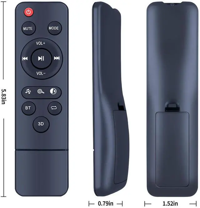 Alt view image 3 of 3 - Replacement Remote Control for Wohome S88 S89 Audio Stereo Home Theater Soundbar Speaker