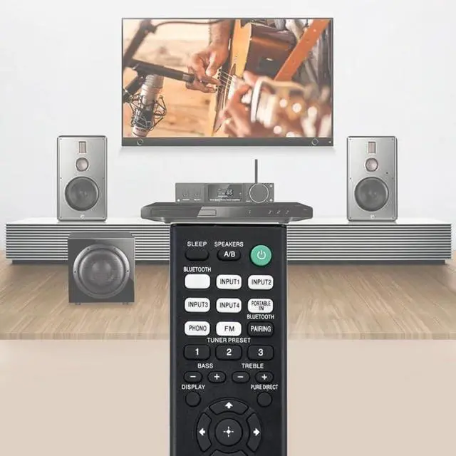 Alt view image 6 of 7 - RMT-AA400U Replacement Remote Control for Sony Stereo RMTAA400U STRDH190 STR-DH190 AV Receiver Home Theater System