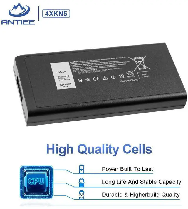 Alt view image 4 of 7 - 4XKN5 CJ2K1 65Wh Laptop Battery for Dell Latitude 5404 5414 E5404 | 4XKN5 CJ2K1 65Wh Laptop Battery for Dell Latitude 5404 5414 E5404