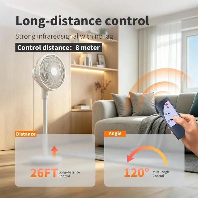Alt view image 2 of 7 - Remote Control for Black+Decker 18-Inch Stand Fan BFSR18W BFSR18B