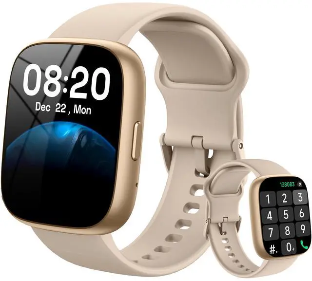 Main image of Smart Watch with Alexa & Bluetooth Calling-1.83" HD Touchscreen Fitness Watch, Fitness Tracker w/Heart Rate/Sleep Monitor, 30-Day Standby, 120+ Sports Modes, IP68 Waterproof Smartwatch for Android iOS