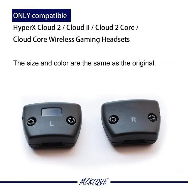 Alt view image 5 of 5 - Cloud II Hinge Clamps - Replacement Hinge Side Buckles Parts for HyperX Cloud 2, Cloud Core, Cloud II Core Wireless Headsets (Left + Right)