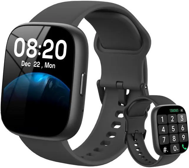 Main image of Smart Watch with Alexa & Bluetooth Calling-1.83" HD Touchscreen Fitness Watch, Fitness Tracker w/Heart Rate/Sleep Monitor, 30-Day Standby, 120+ Sports Modes, IP68 Waterproof Smartwatch for Android iOS