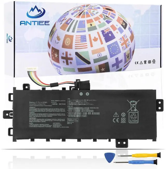 Main image of B21N1818 C21N1818 Laptop Battery Replacement for Asus Vivobook 17 X712 X712FA A712 A712E A712EA D712DA D712UA F712 K712 M710 M712 P1701 S710 S712DA S712EA S712FA R710 R712 R754 Series 37Wh 4370mAh
