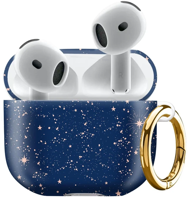 Main image of Compatiable with AirPod 4 Protective Case 2024, Soft Protective Case with Keychain for Women,Cute Shockproof Charging Case Cover for AirPod 4(Magic Cosmic Sky)