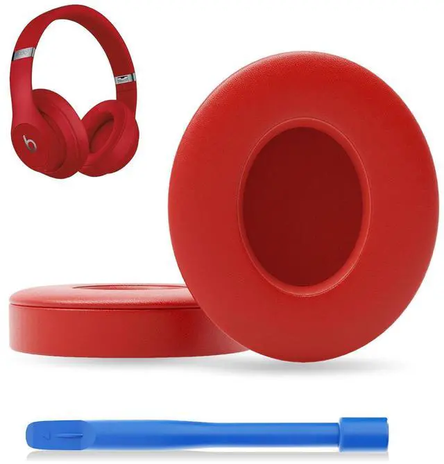 Main image of Replacement Ear Pads for Beats Studio3, Studio 2, Red | Ear Covers Earpads Cushions Compatible with Beats Studio3/2 Headphone