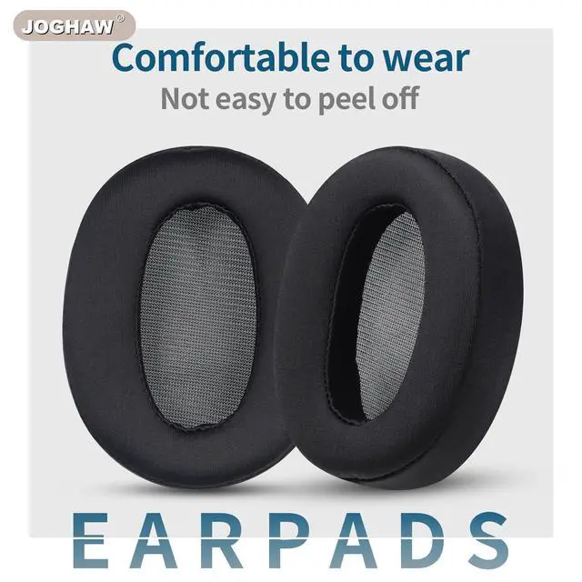 Alt view image 5 of 6 - Replacement Ear Pads for Headphones - Compatible for Sony MDR-1AM2 | Premium Ice Silk Cloth Cushions with Soft Memory Foam for Comfort - Black