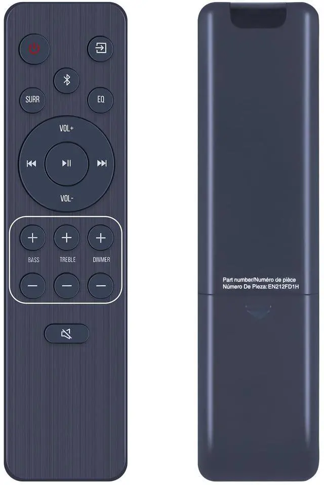 Main image of EN212FD1H Replacement Remote for Hisense Sound Bar System, No Programming | Compatible Models: HS5100 HS2100 HS3100 A620 HS212F HS219 A620 AX3125H AX5120G AX5100Q R651 R652, Fast Response