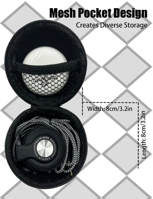 Alt view image 2 of 6 - Comfortable Kids On-Ear Headphones for School with Soft Sponge Cushions, Adjustable Earhooks, 3.5mm Jack, and Headphones for Kids with Case - Perfect for Tablets and Computers (Black-Silver)
