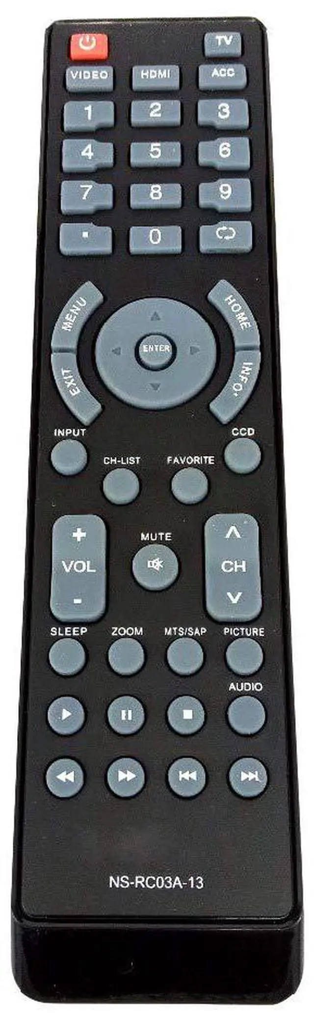 Main image of NEW NS-RC03A-13 Remote Control for Insignia LCD TV NS-24E340A13 NS-46L240A13 NS-55L260A13