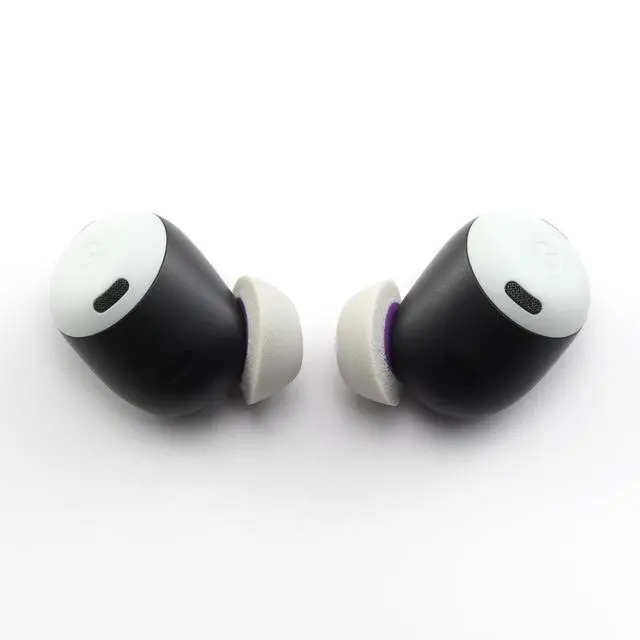 Alt view image 2 of 4 - Replacement Foam Ear Tips for Google Pixel Buds Pro Earbuds | Not for Pixel Buds/Pixel Buds A-Series, Ultimate Comfort, 3 Pairs (S/M/L) (Gray)