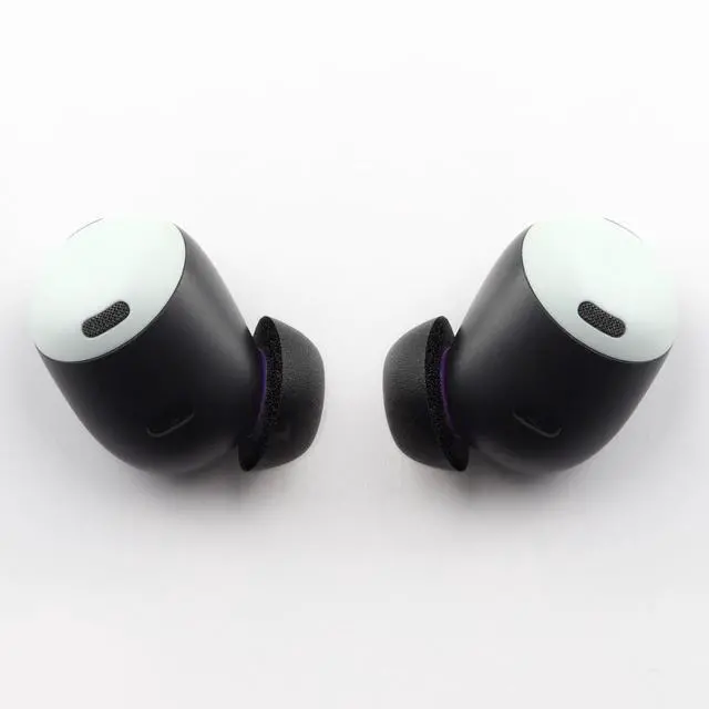 Alt view image 2 of 4 - Replacement Foam Ear Tips for Google Pixel Buds Pro Earbuds | Not for Pixel Buds/Pixel Buds A-Series, Ultimate Comfort, 3 Pairs (S/M/L) (Black)