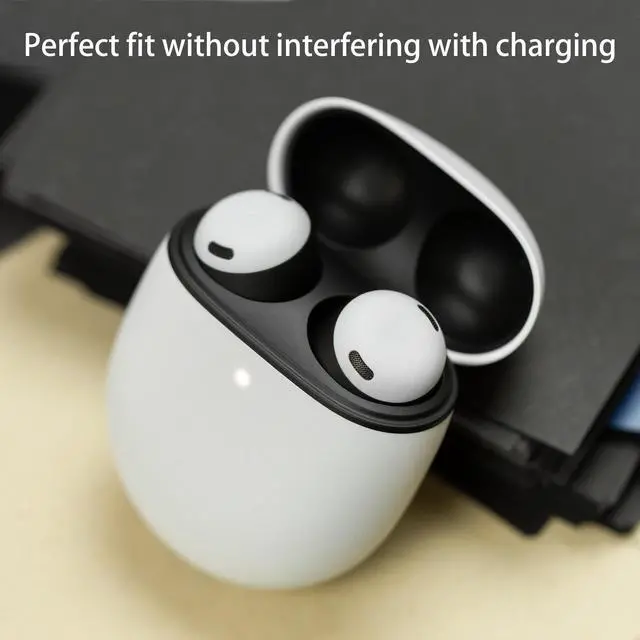 Alt view image 3 of 4 - Replacement Foam Ear Tips for Google Pixel Buds Pro Earbuds | Not for Pixel Buds/Pixel Buds A-Series, Ultimate Comfort, 3 Pairs (S/M/L) (Black)