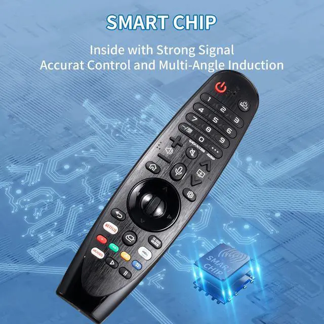 Alt view image 2 of 7 - Voice Magic Remote Control for LG TV, Universal Remote Control for LG TV Nanocell Webos UHD OLED LED LCD HD Smart TVs with Pointer and Voice Function
