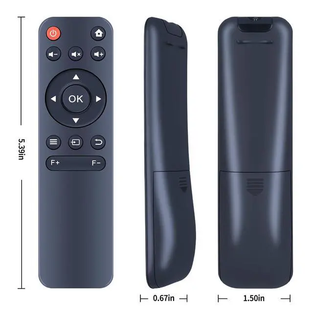 Alt view image 3 of 3 - Replacement Projector Remote Control fit for XuanPad X3 Portable Projector, for Tecaki, for Sovboi VB6, for BKZ C200 V18, for WISHOLY X5