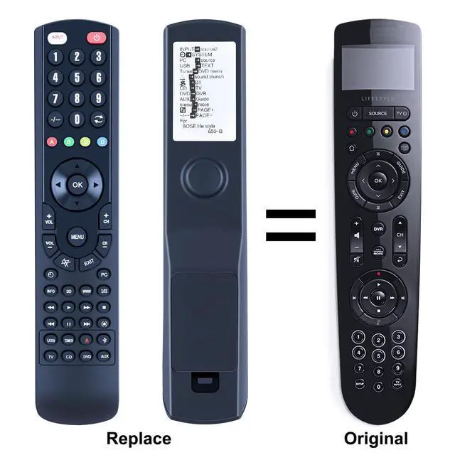 Alt view image 2 of 7 - Remote Control for Bose Lifestyle 650/600/550 Media Center 743877-0010