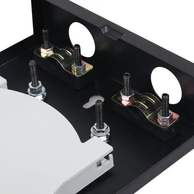 Alt view image 5 of 7 - 2 Pack SC-SM 6 Simplex 6 Port Wall Mount Fiber Enclosure with Spool Singlemode SC-UPC Kit (Includes 1.2 Meter Pigtail and 6PC Coupler)