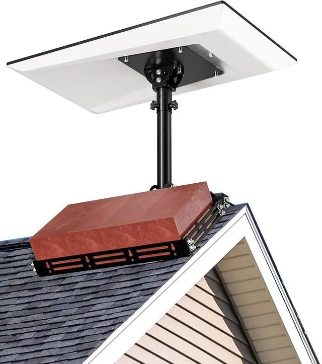 Main image of Starlink Performance Gen 3 Roof Ridge Mount - No-Drill Installation Pole Mounting Kit with Pipe Adapter for Tilt Angle Adjustment, Compatible with Starlink Performance Gen 3 Dish