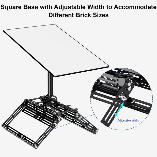 Alt view image 2 of 7 - Starlink Performance Gen 3 Roof Ridge Mount - No-Drill Installation Pole Mounting Kit with Pipe Adapter for Tilt Angle Adjustment, Compatible with Starlink Performance Gen 3 Dish