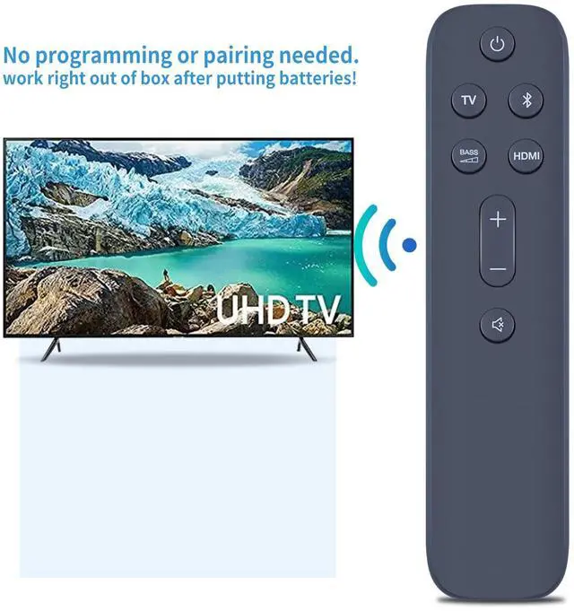 Alt view image 2 of 5 - Remote Control for JBL Bar 5.1 Surround Soundbar System JBL2GBAR51IMBLKAM, JBL Bar 2.1 Deep Bass (MK2) JBL2GBAR21DB2BLKAM