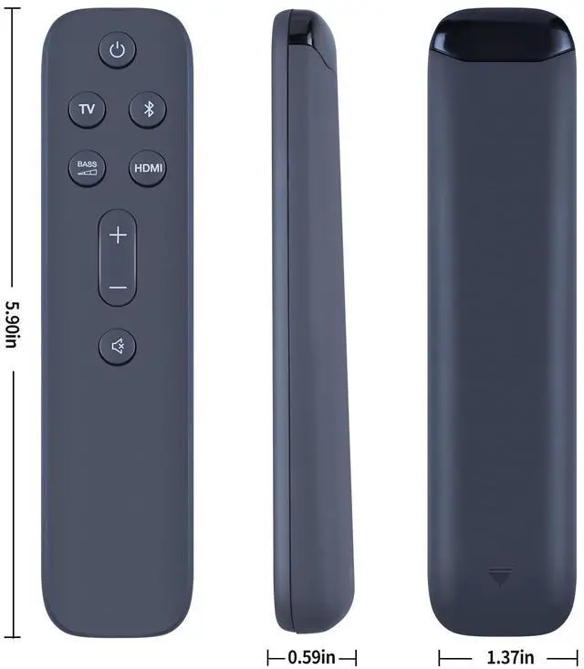 Alt view image 5 of 5 - Remote Control for JBL Bar 5.1 Surround Soundbar System JBL2GBAR51IMBLKAM, JBL Bar 2.1 Deep Bass (MK2) JBL2GBAR21DB2BLKAM