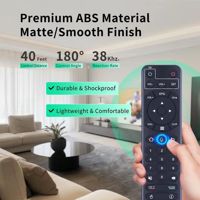 Alt view image 5 of 7 - V2 Pro Voice Remote Control Replacement Compatible for vSeeBox V1 / V2 / Elite/Max, Replacement for OctaStream Elite Max Latest Technology Android TV Box 2023