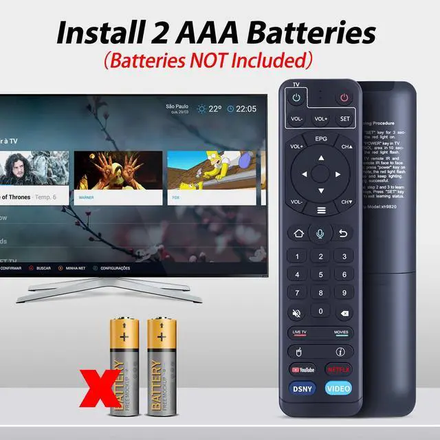 Alt view image 7 of 7 - V2 Pro Voice Remote Control Replacement Compatible for vSeeBox V1 / V2 / Elite/Max, Replacement for OctaStream Elite Max Latest Technology Android TV Box 2023