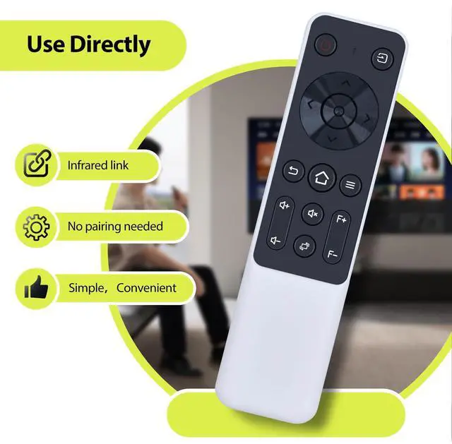 Alt view image 2 of 5 - Remote Control for VIZONY/FunFlix/OSENOUS/VGKE/HAPPRUN Projector | for VIZONY RD-830 RD830,FunFlix G1,OSENOUS RD-810 RD810,VGKE RD828,HAPPRUN JQ820,VOPLLS W-25000L,TOPTRO TR23 Projector