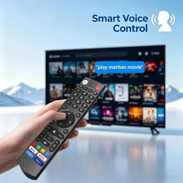 Alt view image 2 of 7 - New Replacement V3 Pro Voice Remote Control, Compatible with vSeeBox V5, V3, V2, V1 Pro, V3 Plus, V1 Max, Elite, Max Models