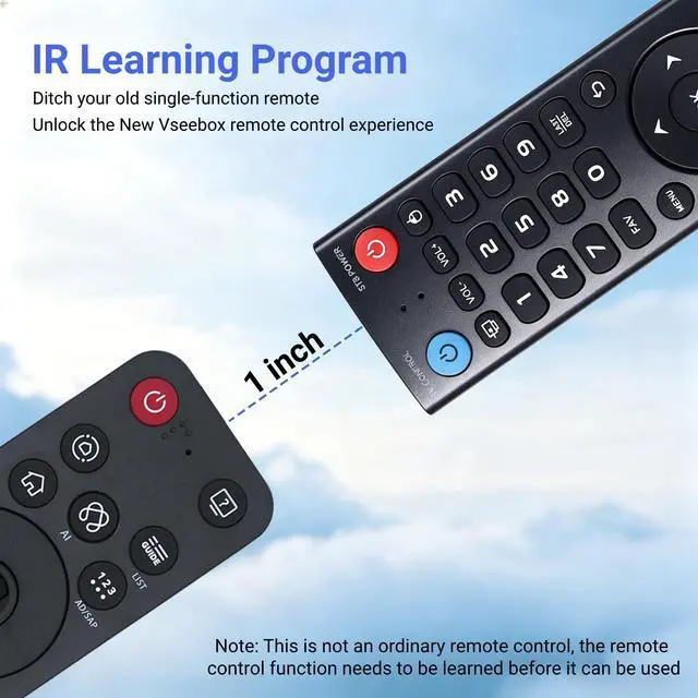 Alt view image 5 of 7 - New Replacement V3 Pro Voice Remote Control, Compatible with vSeeBox V5, V3, V2, V1 Pro, V3 Plus, V1 Max, Elite, Max Models