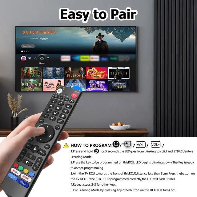 Alt view image 6 of 7 - New Replacement V3 Pro Voice Remote Control, Compatible with vSeeBox V5, V3, V2, V1 Pro, V3 Plus, V1 Max, Elite, Max Models