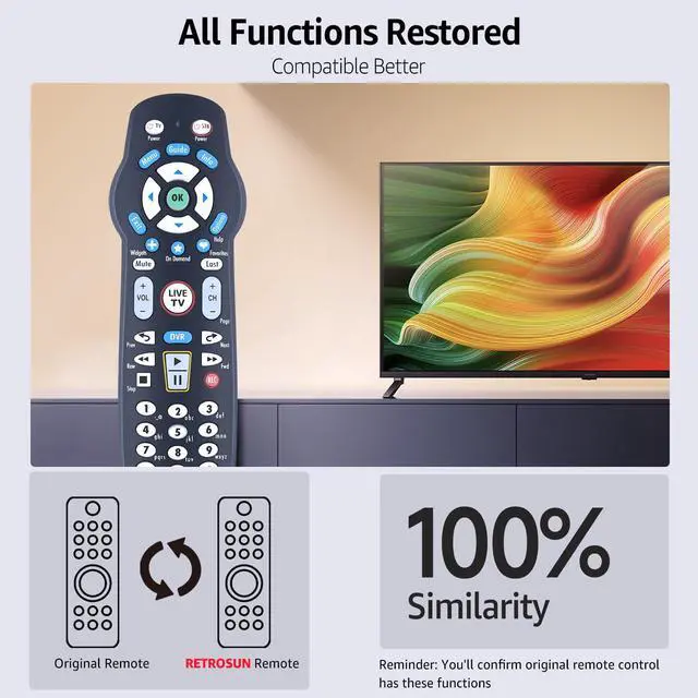 Alt view image 3 of 7 - Replacement Remote Control for Frontier Cable Box TV FTR P265v3.1, for Verizon FIOS RC26655006/03B
