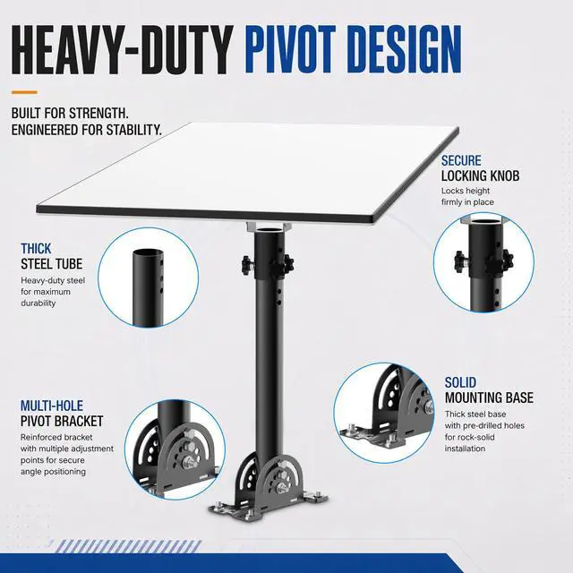 Alt view image 3 of 7 - Star-Link Stangard Gen3/4/4X Roof Mount, Aluminum Adapter | Adjustable Tilt Angle, Compatible with Stangard Gen3/4/4X Dish