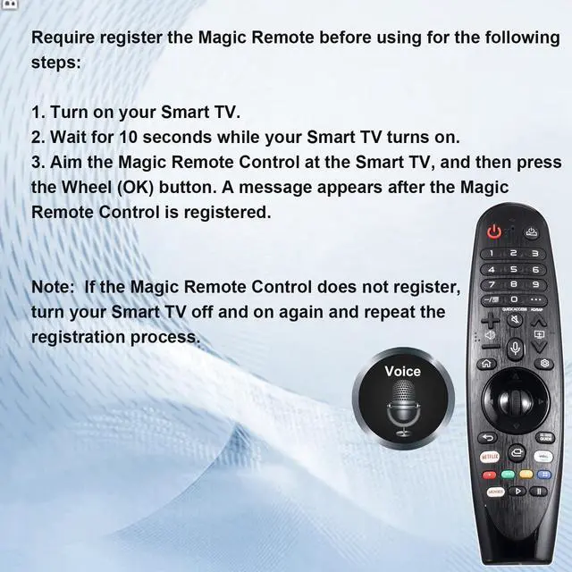 Alt view image 5 of 7 - Voice Magic Remote Control for LG TV, Universal Remote Control for LG TV Nanocell Webos UHD OLED LED LCD HD Smart TVs with Pointer and Voice Function