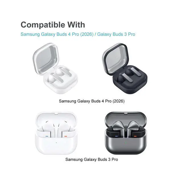 Alt view image 5 of 6 - Replacement Silicone Eartips for Samsung Galaxy Buds4 Pro (2026) | Earbud Tips Compatible with Samsung Galaxy Buds3 Pro (Not for Buds3 FE), 6 Pairs (S/M/L) (Black)