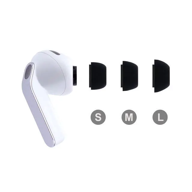 Alt view image 4 of 6 - Replacement Silicone Eartips for Samsung Galaxy Buds4 Pro (2026) | Earbud Tips Compatible with Samsung Galaxy Buds3 Pro (Not for Buds3 FE), 6 Pairs (S/M/L) (Black)