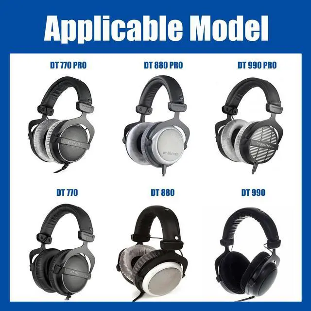 Alt view image 2 of 7 - Headphone Headband Cushion for Beyerdynamic Headphones | DT770,DT860, DT880,DT880PRO,DT990