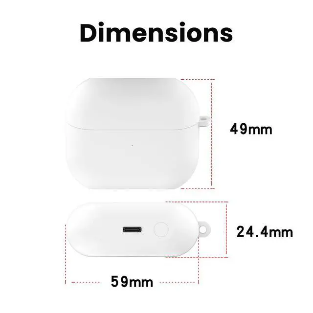 Alt view image 3 of 7 - Designed for Samsung Galaxy Buds 3 FE (2025) Charging Case, Type-C USB Charger Case Box Dock Replacement for Galaxy Buds 3 FE Earbuds (White)