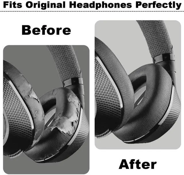 Alt view image 6 of 7 - Replacement Ear Pads for Plantronics Voyager 8200 UC/Plantronics Backbeat Pro2 Headphones, Comfortable Durable Headphone Ear Cover (White)