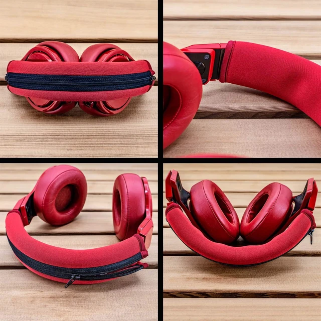 Alt view image 4 of 6 - Headphone Headband Cover Compatible with Pro Model Headphone (Red)