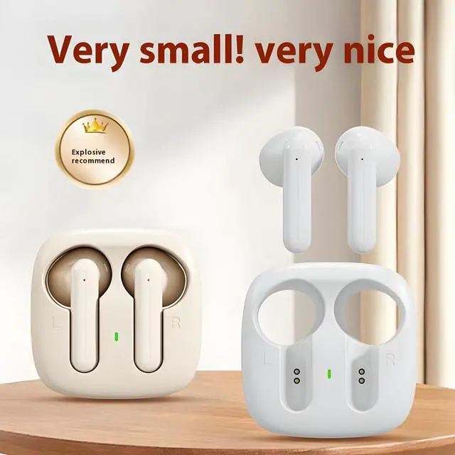 Alt view image 4 of 6 - Wireless Earbuds, 2025 Bluetooth Headphones 5.3 HiFi Stereo Headphone with 20 Hours of Playback Life in-Ear Earbuds, IP7 Waterproof Headphones Sport Headphones for Android iOS (Pink)