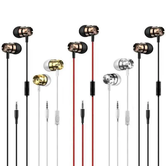 Alt view image 3 of 7 - 5 Pack Earbud Headphones Headphones Wholesale in-Ear mic 3.5mm Electronics Wired Headphones (Earphones/Earbuds/Headset) for iOS and Android Smartphones, Laptops, Gaming, Chromebook