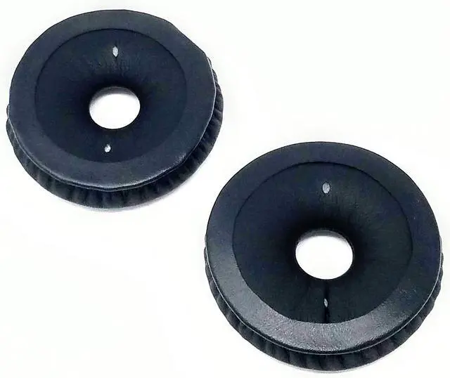 Alt view image 2 of 3 - Replacement Ear Pads - Telex Airman 850 - Black Leatherette Gel Ear Cushions - 60mm Diameter - 1 Pair