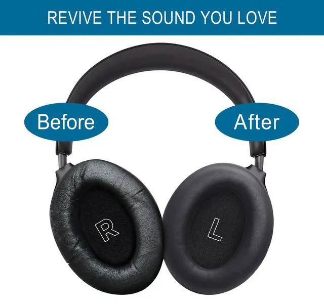 Alt view image 6 of 7 - Ear Pads for Bose QC Ultra/New QuietComfort Ultra(2nd Gen) - Black | Earpads with Softer Protein Leather, Memory Foam, Thickness