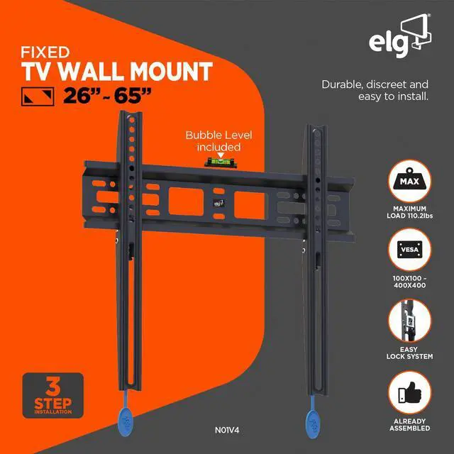 Alt view image 2 of 6 - Fixed TV WALL Mount