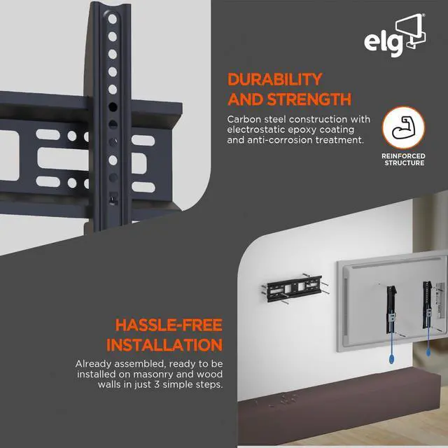 Alt view image 3 of 6 - Fixed TV WALL Mount