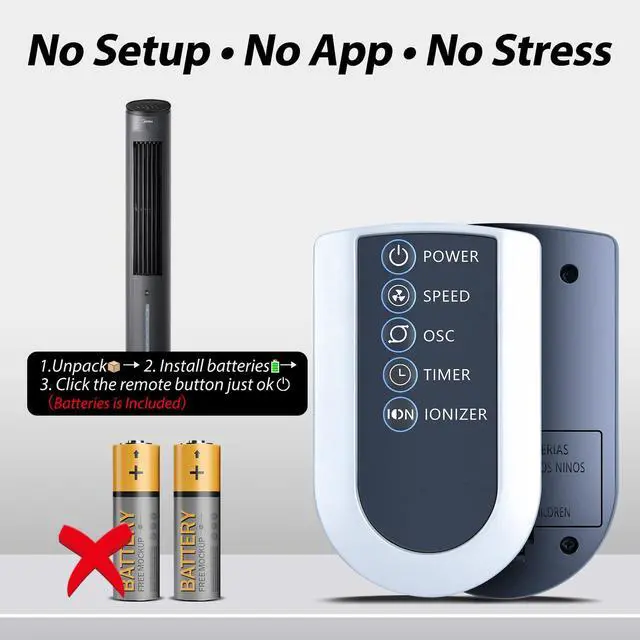 Alt view image 6 of 7 - New Fan Remote Control Replacement fit for Lasko 2551 2554 2559 4824 T32202 T36212 Wind Curve Tower, T42905 T42950 Oscillating Tower, T48331 Xtraair Tower Fans Controller