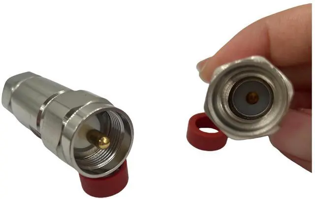 Alt view image 6 of 7 - UHF Male PL259 Connector for Andrew FSJ4-50B CommScope 1/2" Superflexible Helix Coaxial Cable